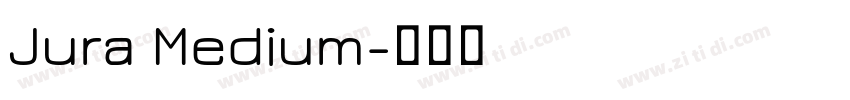 Jura Medium字体转换